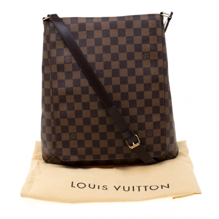 Pre Owned Louis Vuitton Damier Ebene Canvas Musette Messenger Bag