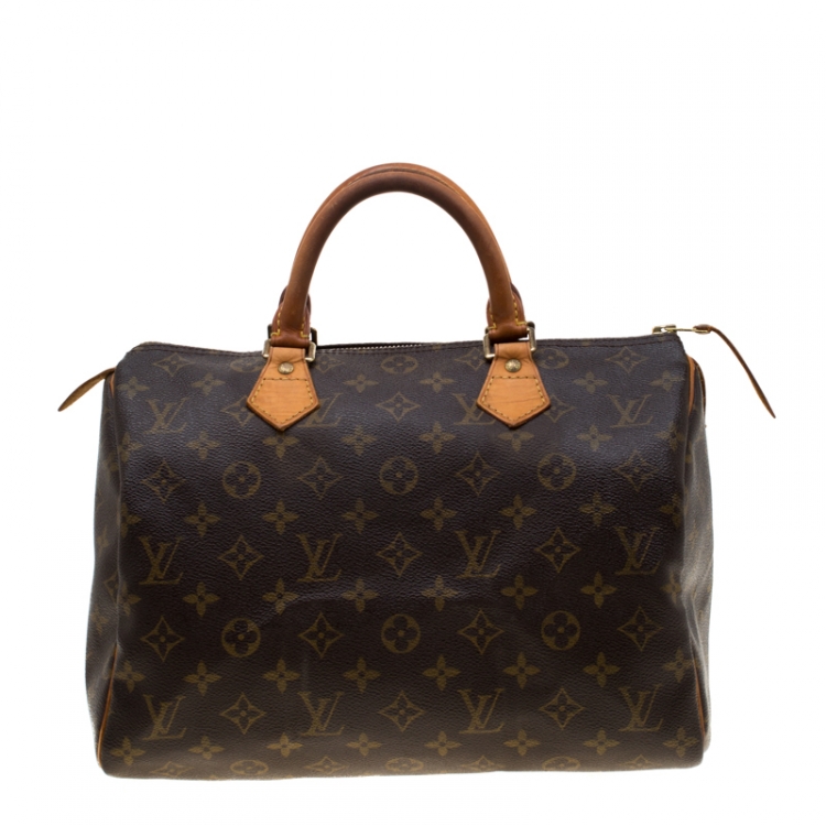 مملوكة مسبقًا Louis Vuitton Monogram Canvas and Leather Speedy 30 Bag