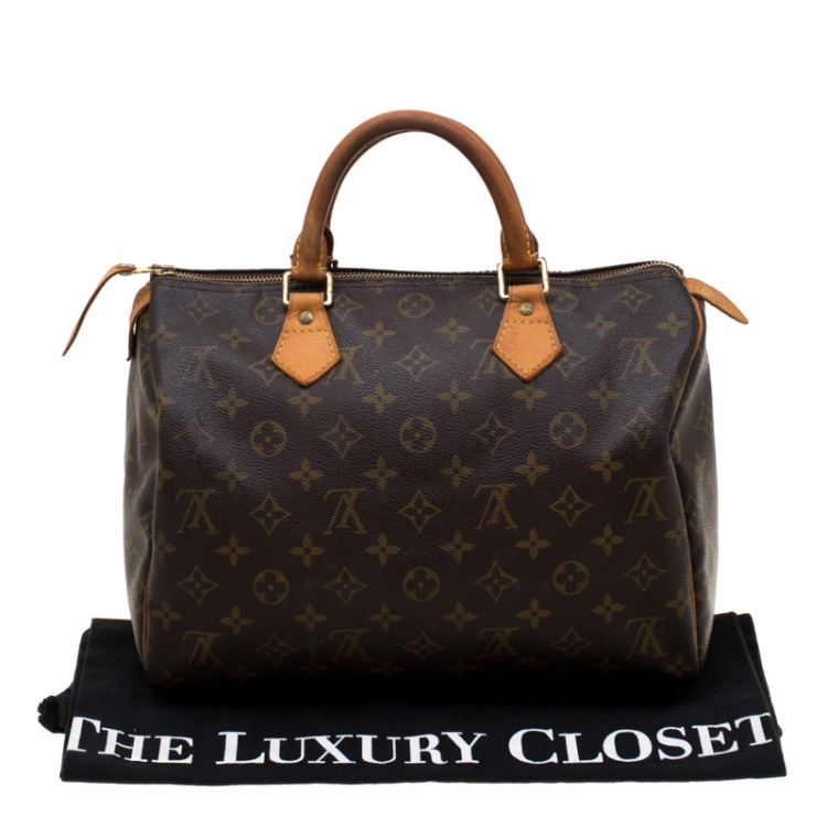 مملوكة مسبقًا Louis Vuitton Monogram Canvas and Leather Speedy 30 Bag