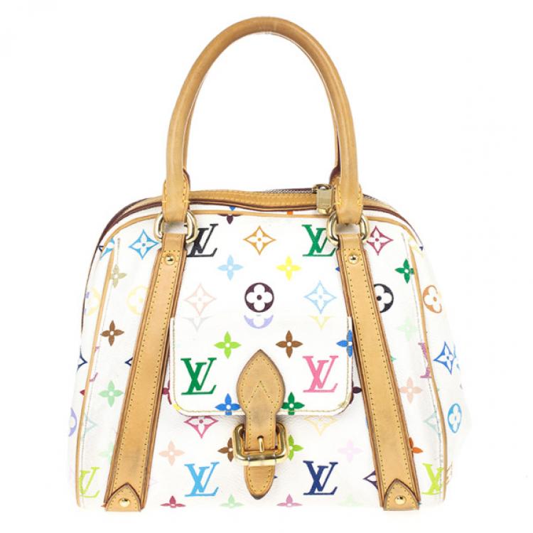 Louis Vuitton White Monogram Multicolore Canvas Priscilla Bag Louis Vuitton  | The Luxury Closet