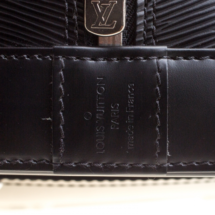 Pre Owned Louis Vuitton Black Electric Epi Leather Alma GM Bag