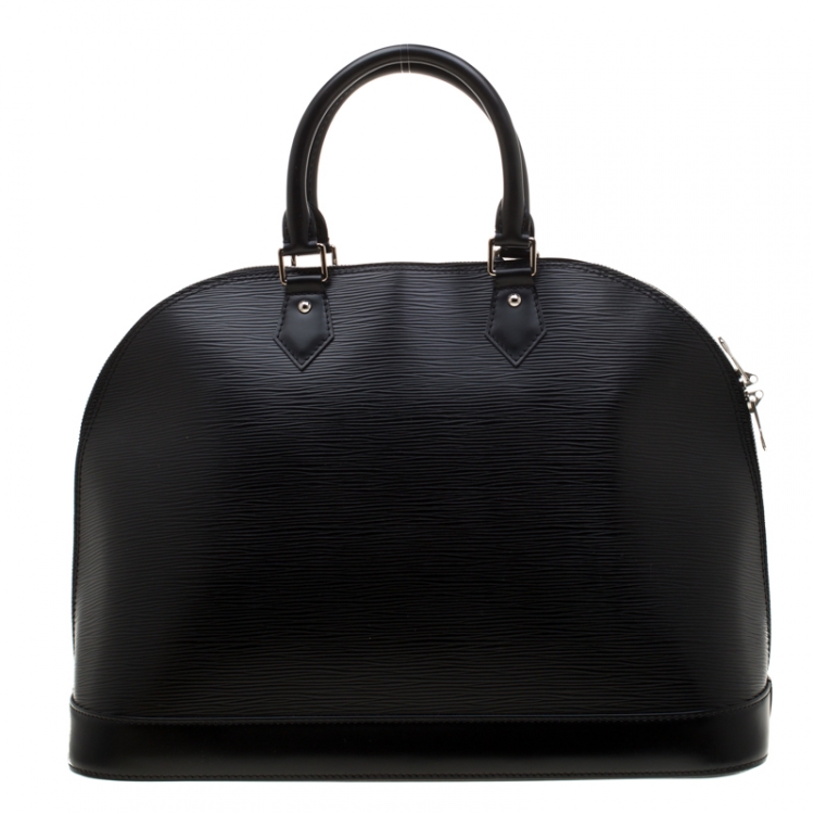 Pre Owned Louis Vuitton Black Electric Epi Leather Alma GM Bag