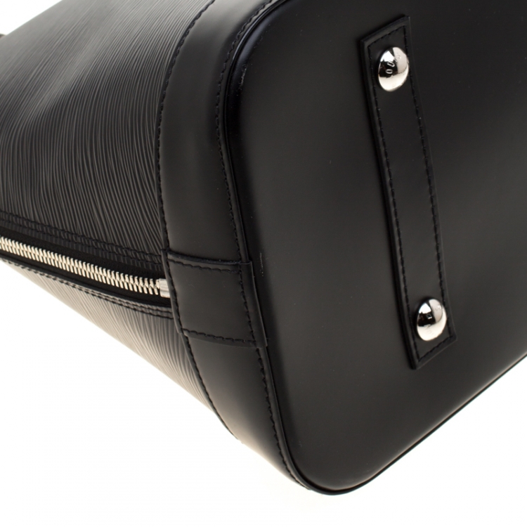Pre Owned Louis Vuitton Black Electric Epi Leather Alma GM Bag