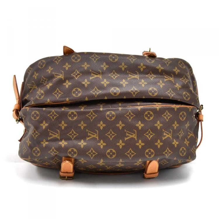 Pre Owned Louis Vuitton Monogram Canvas Saumur 43 Bag