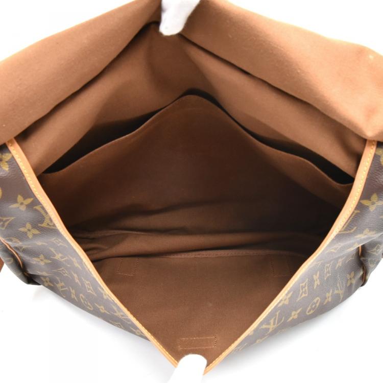 Pre Owned Louis Vuitton Monogram Canvas Saumur 43 Bag