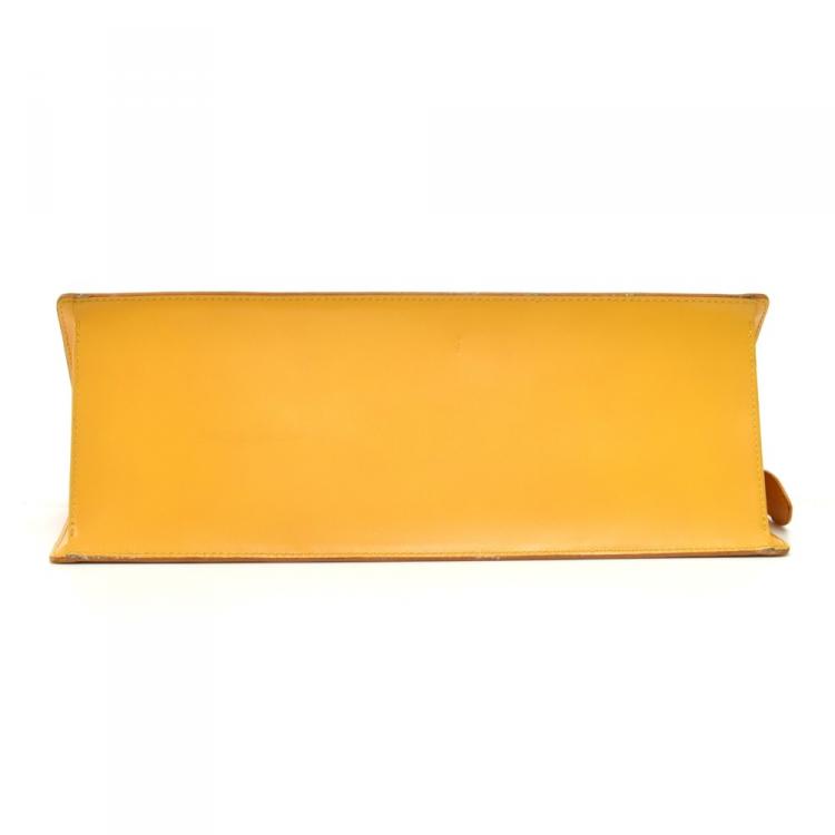 Pre Owned Louis Vuitton Tassil Yellow Epi Leather Sac Triangle Bag
