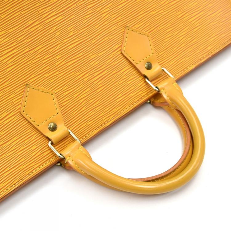 Pre Owned Louis Vuitton Tassil Yellow Epi Leather Sac Triangle Bag