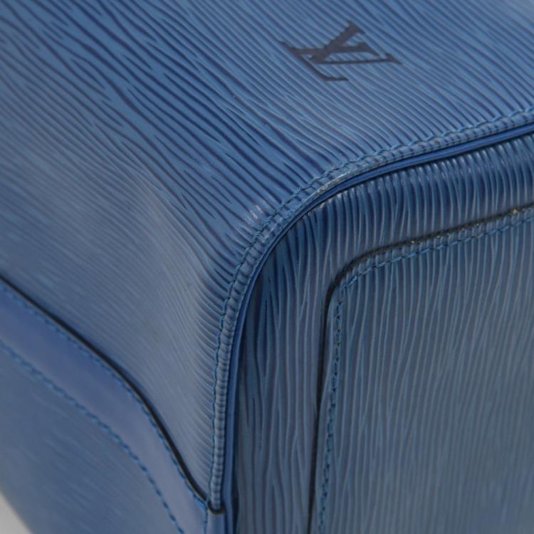 Pre Owned Louis Vuitton Toledo Blue Epi Leather Speedy 30 Bag