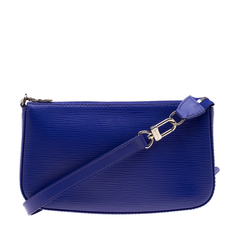 Louis Vuitton Blue EPI Pochette Accessories 24