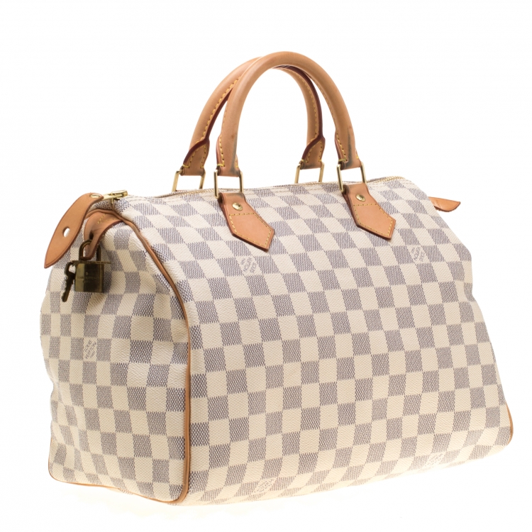مملوكة مسبقًا Louis Vuitton Damier Azur Canvas Speedy 30 Bag