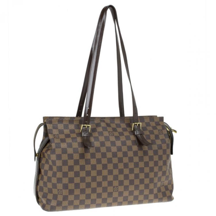 Pre Owned Louis Vuitton Damier Ebene Canvas Chelsea Tote