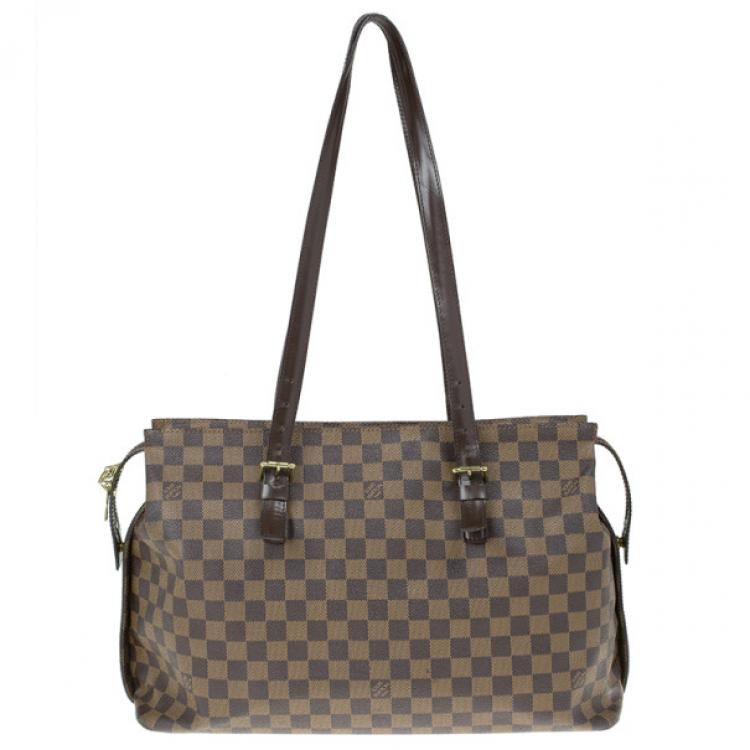Pre Owned Louis Vuitton Damier Ebene Canvas Chelsea Tote