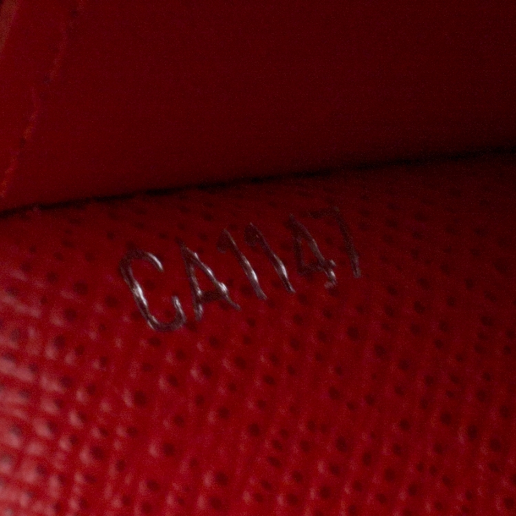 Supreme Louis Vuitton x Supreme Slender Wallet Epi Red