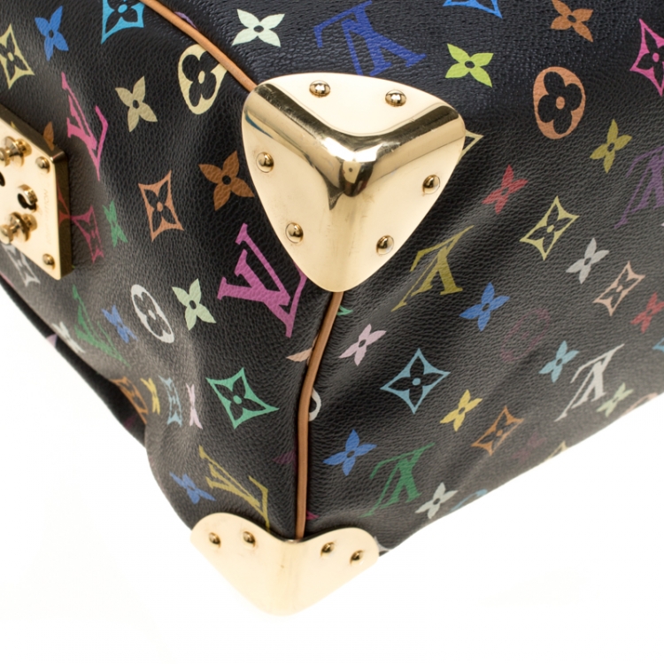 Pre Owned Louis Vuitton Black Multicolore Monogram Canvas Speedy 30 Bag