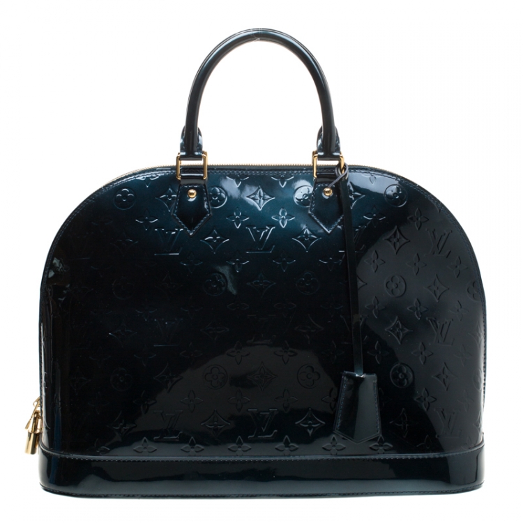 Louis Vuitton Blue Nuit Monogram Vernis Alma GM Bag Louis Vuitton | The  Luxury Closet