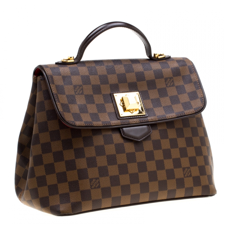 Pre Owned Louis Vuitton Damier Ebene Canvas Bergamo MM Bag