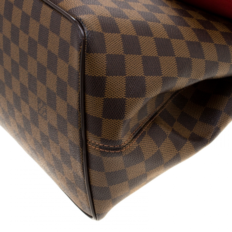 Pre Owned Louis Vuitton Damier Ebene Canvas Bergamo MM Bag
