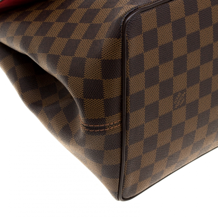 Pre Owned Louis Vuitton Damier Ebene Canvas Bergamo MM Bag