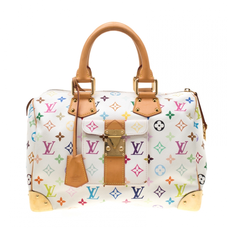 Louis Vuitton Bag Multicolor Speedy 30 Bron white monogram from japan