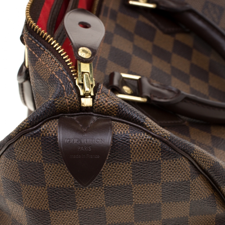 Pre Owned Louis Vuitton Damier Ebene Canvas Speedy 30