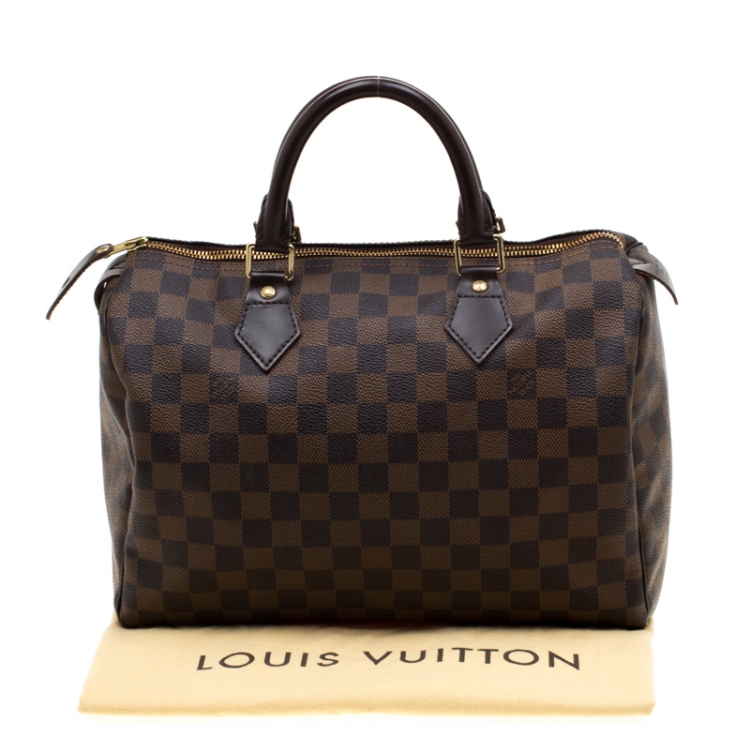 Pre Owned Louis Vuitton Damier Ebene Canvas Speedy 30