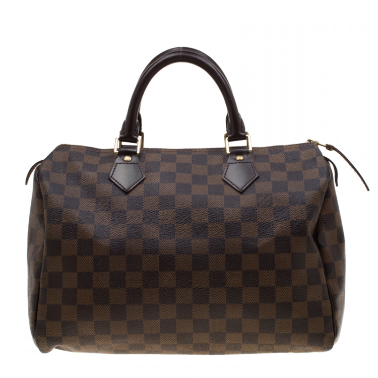 Pre Owned Louis Vuitton Damier Ebene Canvas Speedy 30