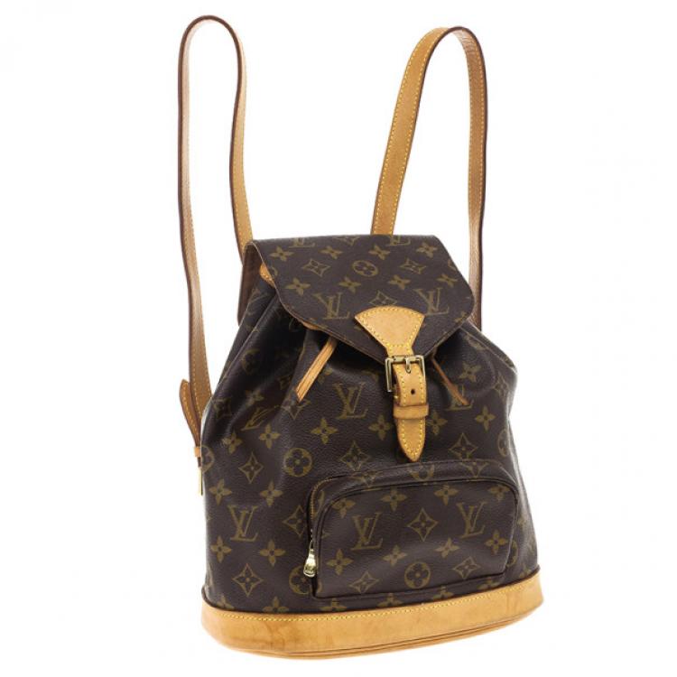 Pre Owned Louis Vuitton Monogram Canvas Montsouris MM Backpack Bag