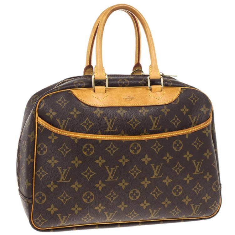 Pre Owned Louis Vuitton Monogram Deauville Boston Bag