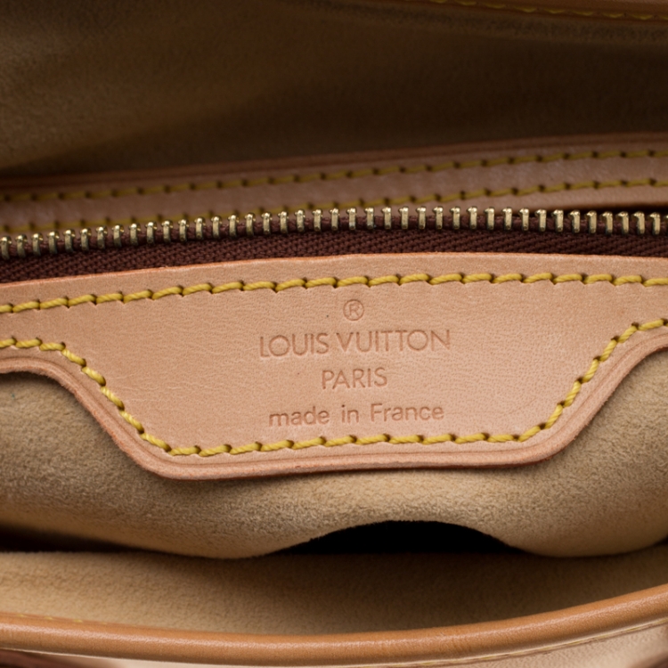 Pre Owned Louis Vuitton Natural Vachetta Leather Limited Edition Petit Bucket Bag