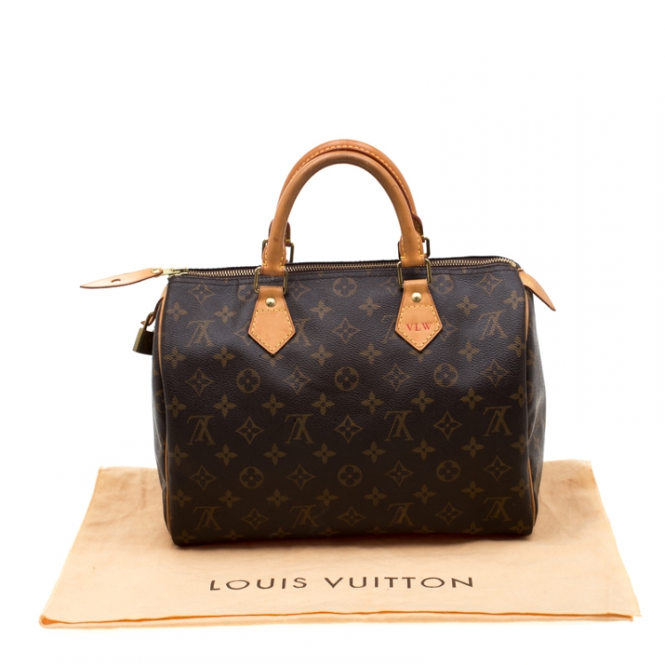 Pre Owned Louis Vuitton Monogram Canvas Speedy 30 