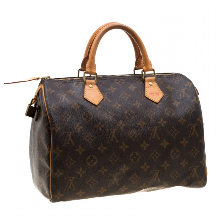 Pre Owned Louis Vuitton Monogram Canvas Speedy 30 