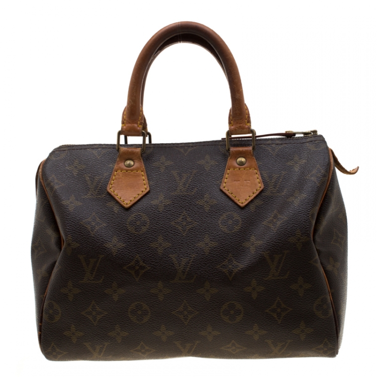 Pre Owned Louis Vuitton Monogram Canvas Speedy 25 Bag