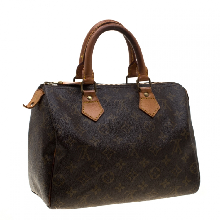 Pre Owned Louis Vuitton Monogram Canvas Speedy 25 Bag