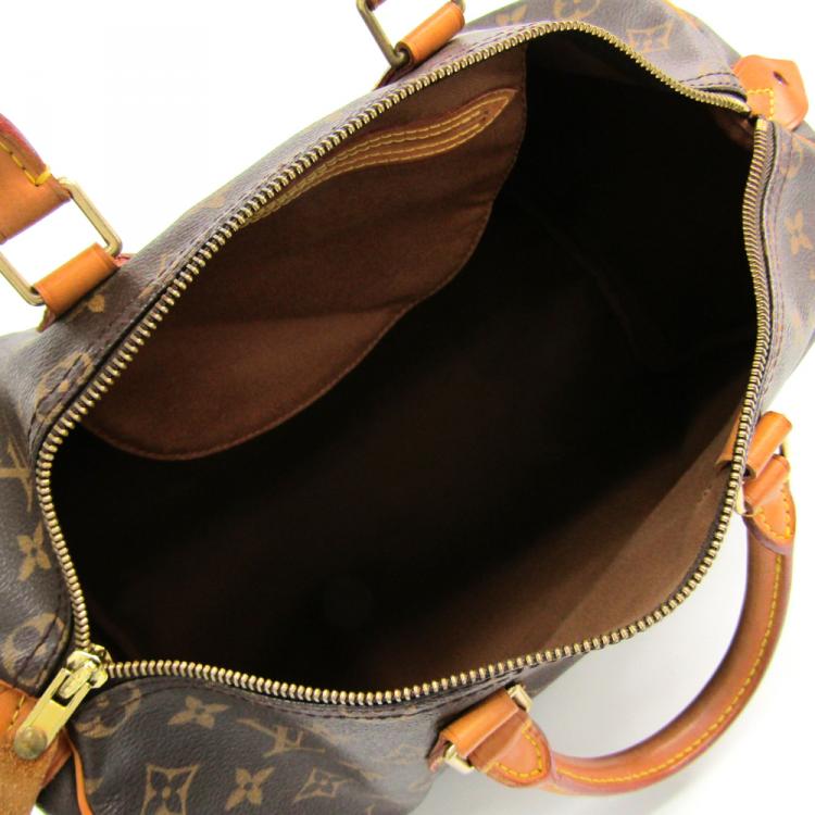 Pre Owned Louis Vuitton Monogram Canvas Speedy 35 Bag