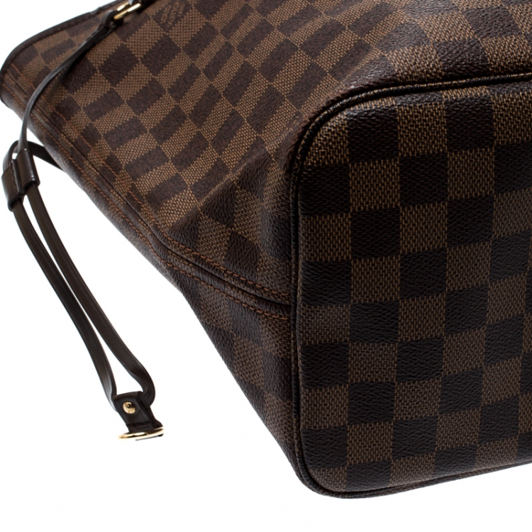 Pre Owned Louis Vuitton Damier Ebene Canvas Neverfull MM Bag