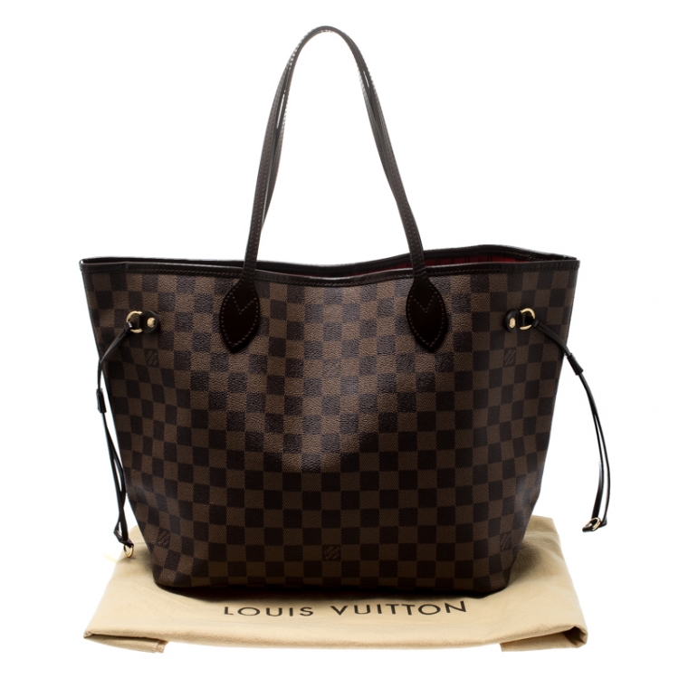 Pre Owned Louis Vuitton Damier Ebene Canvas Neverfull MM Bag