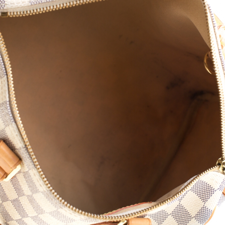 Pre Owned Louis Vuitton Damier Azur Canvas Speedy 30 Bag