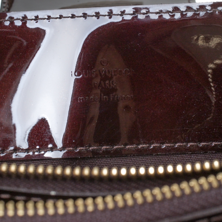 Pre Owned Louis Vuitton Terre D’Ombre Monogram Vernis Melrose Avenue Bag