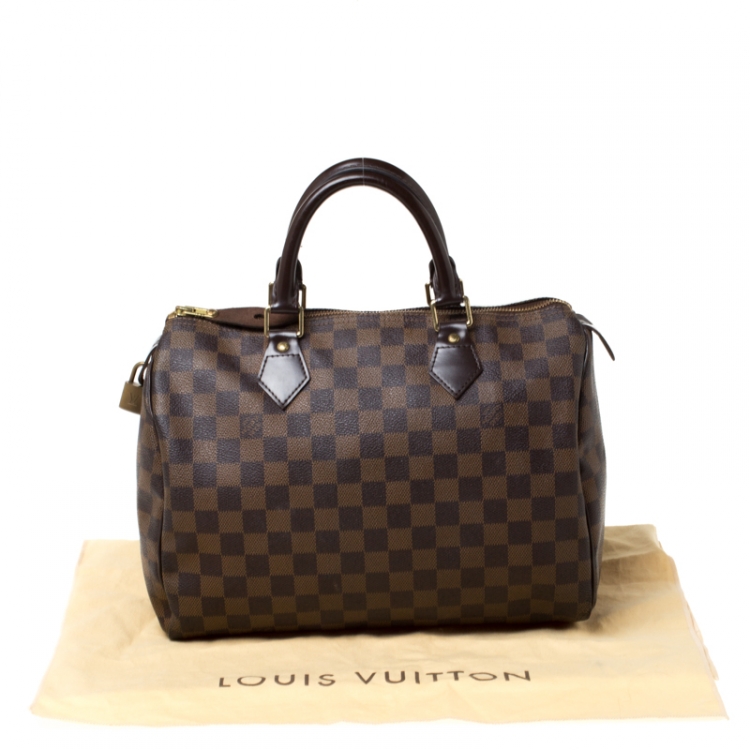 Pre Owned Louis Vuitton Damier Ebene Canvas Speedy 30