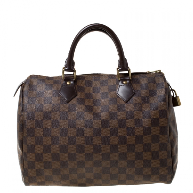 Pre Owned Louis Vuitton Damier Ebene Canvas Speedy 30