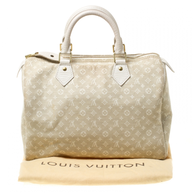 Pre Owned Louis Vuitton Fusain Monogram Idylle Speedy 30 Bag
