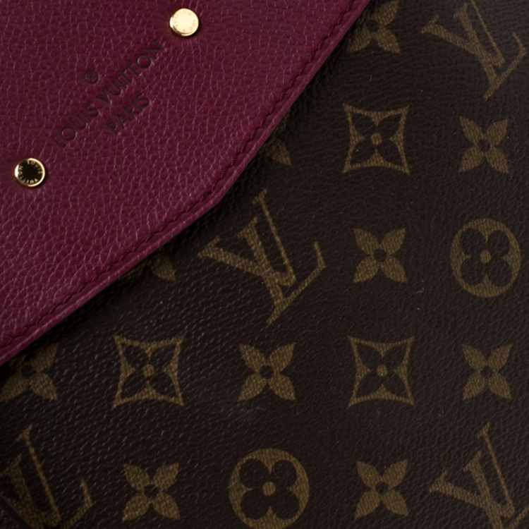 Pre Owned Louis Vuitton Aurore Monogram Canvas Pallas Shopper Tote Bag