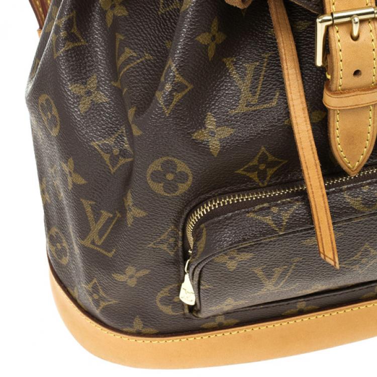 Pre Owned Louis Vuitton Monogram Montsouris Backpack MM 