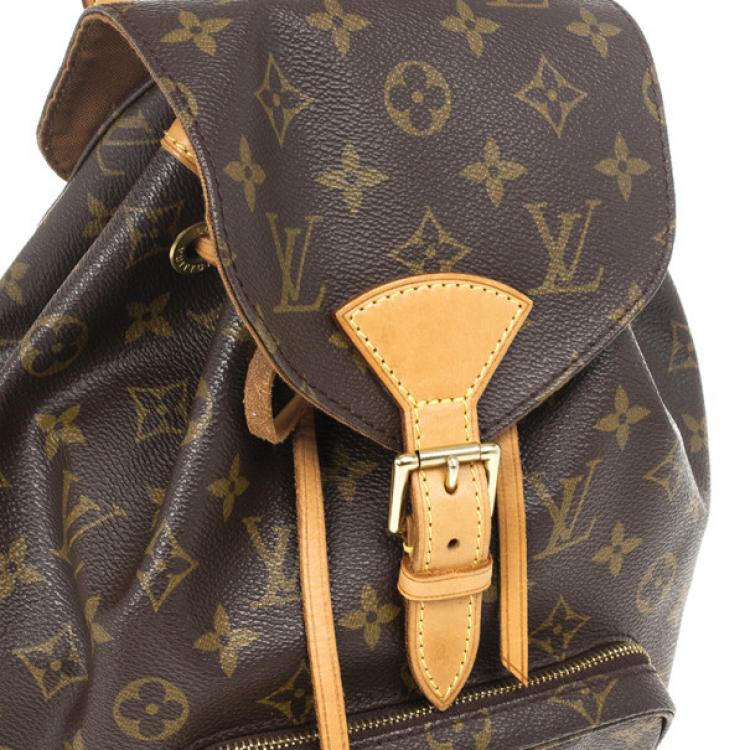Pre Owned Louis Vuitton Monogram Montsouris Backpack MM 