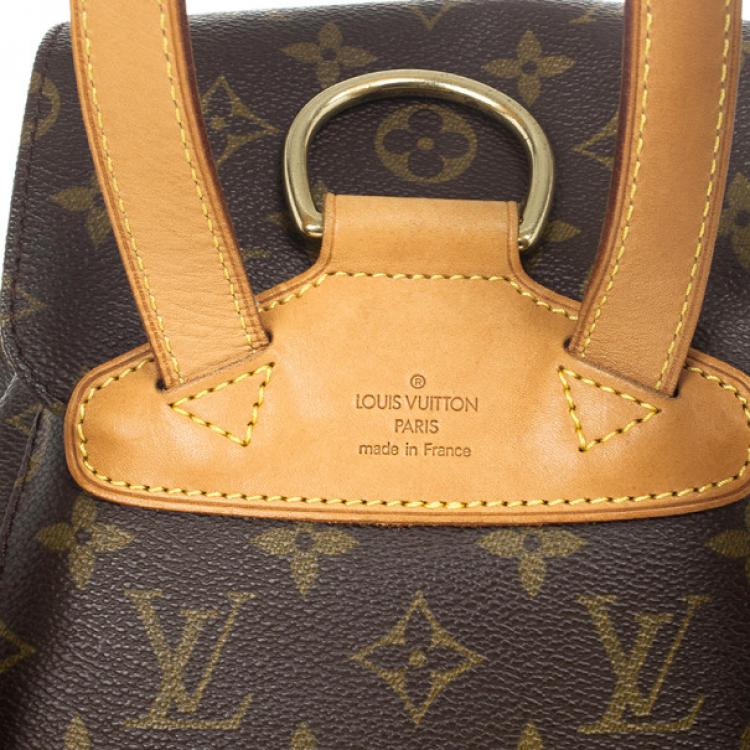 Pre Owned Louis Vuitton Monogram Montsouris Backpack MM 