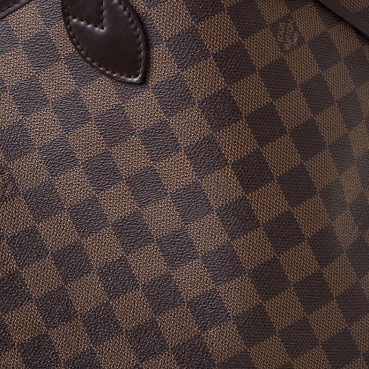 Pre Owned Louis Vuitton Damier Ebene Canvas Neverfull MM Bag