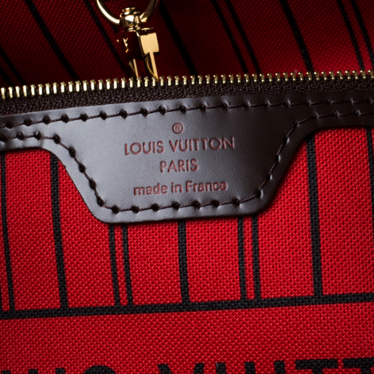 Pre Owned Louis Vuitton Damier Ebene Canvas Neverfull MM Bag