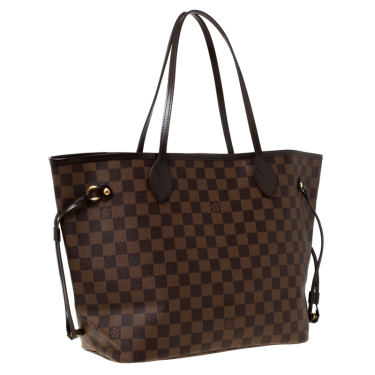 Pre Owned Louis Vuitton Damier Ebene Canvas Neverfull MM Bag
