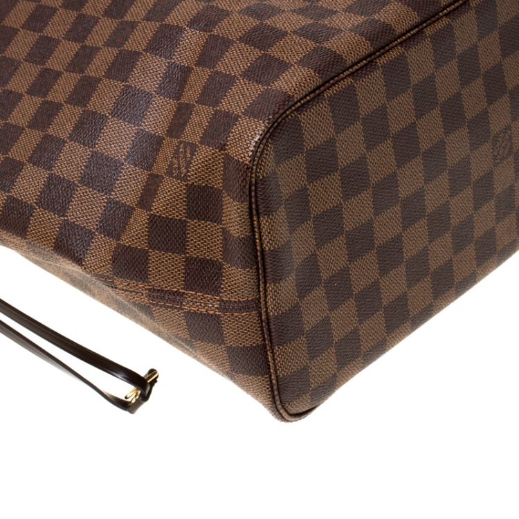 Pre Owned Louis Vuitton Damier Ebene Canvas Neverfull MM Bag