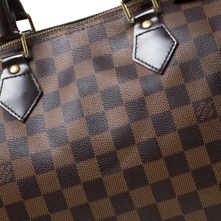 Pre Owned Louis Vuitton Damier Ebene Canvas Speedy 35